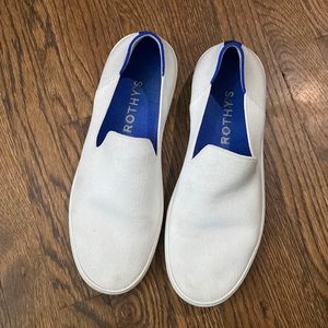 White Colored Rothy’s Slip On Sneaker Size 9